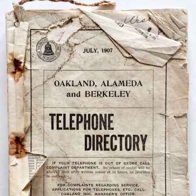 Pacific Telephone and Telegraph Directory for Oakland, Alameda, Berkeley, 1907