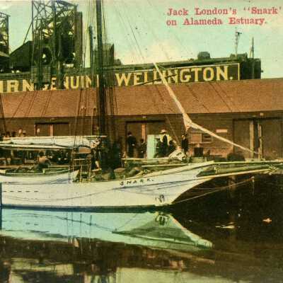 Postcard Depicting a J L (Snark) sailboat, on the Estuary, c. early 1900s