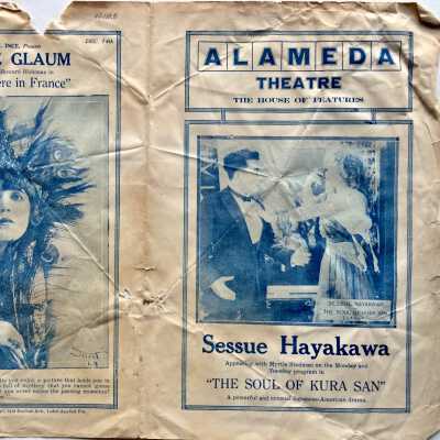 Program coming attractions Alameda Theater in December, c. 1915-1920