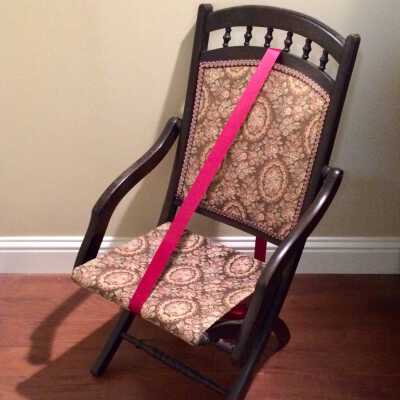 Carpet Chair, folding upholstered chair of the Toye family
