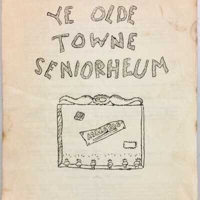 Script for an Alameda High School Play 'Ye Olde Towne Seniorheum', c. 1930s