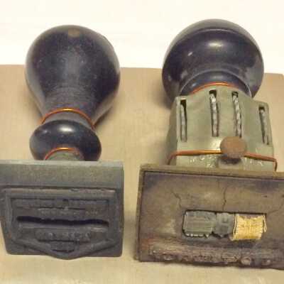 Post Office rubber stamps, Ca. 1900s