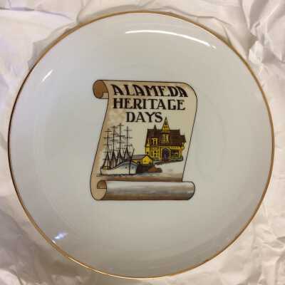 Alameda Heritage Days souvenir plate, 1978