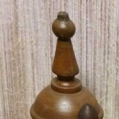 Curtain rod finial from the Dwinelle home, 1272 Weber (demolished), c. 1890
