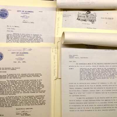 Folders with City papers, numbered 170-179, 1925-1926