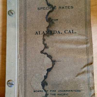 Rates for Earthquake Insurance Booklet, c. 1933