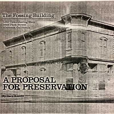 Thesis 'A Proposal for Preservation' about the Fossing Building, 1978-1982