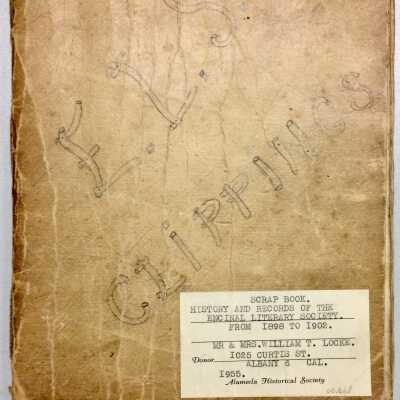 Scrapbook of Clippings about the Encinal Literary Society, 1898-1902