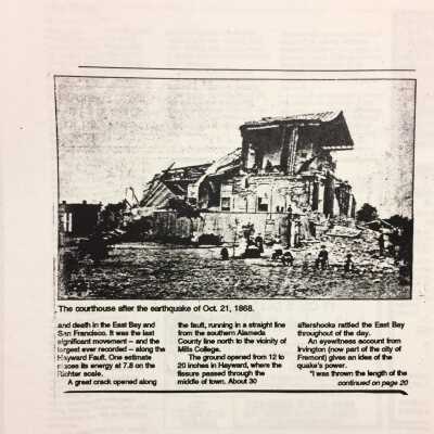Earthquake! 1868: Alameda Journal, Dec 8-11, Woody Minor, 1868 Earthquake, part 1, p2.