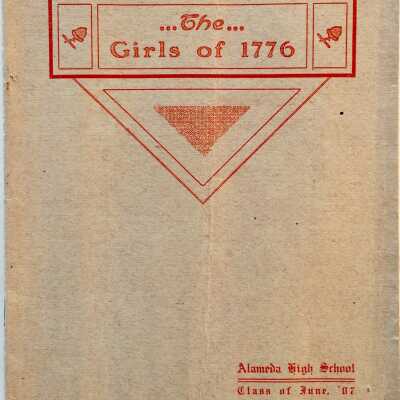 Program Alameda High School Play, Class of June 1907