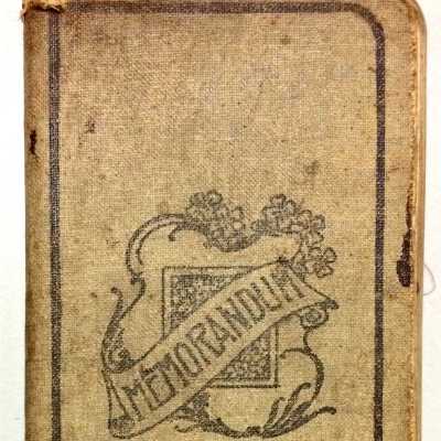 Notebook used as daybook by S. M. Lamborn, 1907-1908