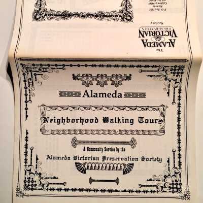 Photocopy of Walking Tour booklet of AVPS, 1981-1986