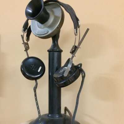 City Hall Western Electric Telephone and Cannon Earphones, c. 1920s