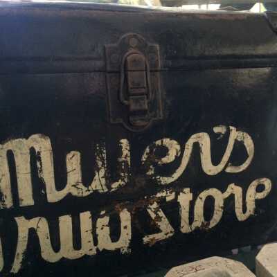 Bicycle Delivery box from Miller's Drug Store, c. 1930