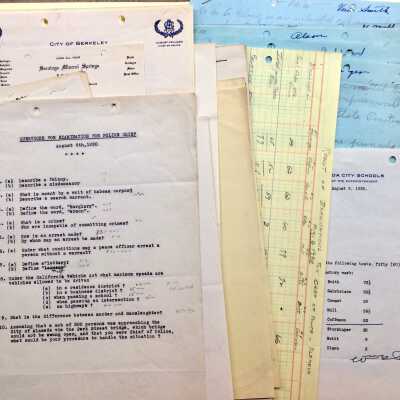 Documents about selection Police Chief, 1930
