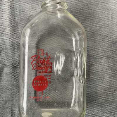 Park Dairy milk bottle from 1518 Verdi Street, c. 1950s-1960s