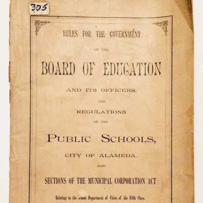 'Board of Education' governing guidelines, 1885
