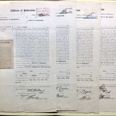 Notice to taxpayers about completed assessments for 1922-1924