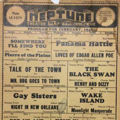 Neptune Theatre program for February, 1943