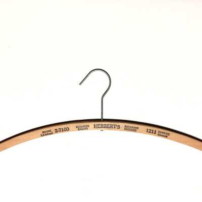 Hanger advertising Herbert's Dry Cleaning, Pressing, and Repairing, prior 1970