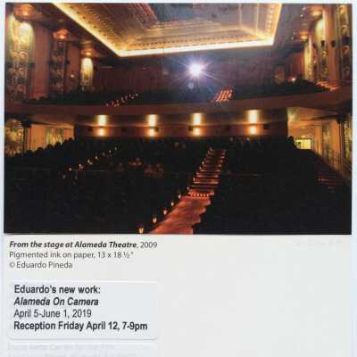 Postcard of a photo of the Interior of Alameda Theater, 2009