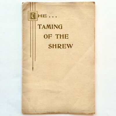 Program 'The Taming of the Shrew', Alameda High School Class of 1908