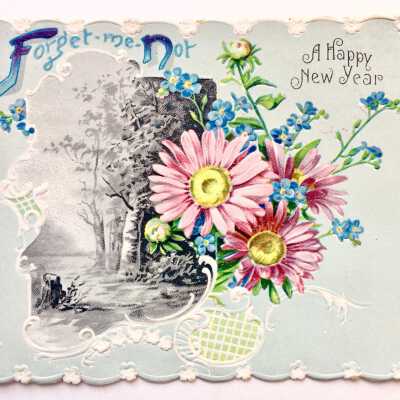 Raphael Tuck & Sons New Year's Greeting Card, c. 1900
