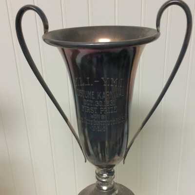 Trophy won by the Young Ladies' Institute at a Costume Carnival, 1931