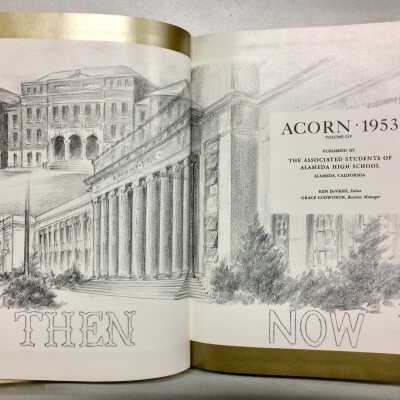 Alameda High School 'Acorn' Yearbook for 1953 of Richard Netherwood