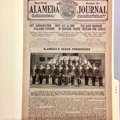 Alameda Municipal Journal Vol.1 No. 2, Jun 1920, and documents