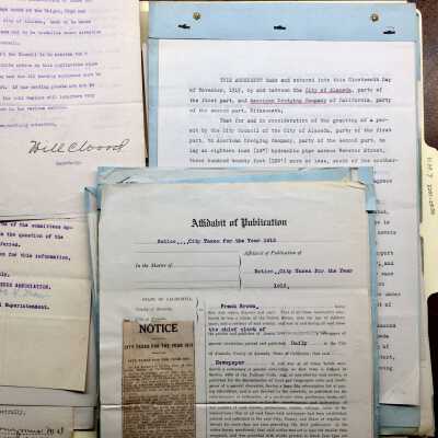 Folder with documents from/to City Council (#2201-2250), c. 1913-1914