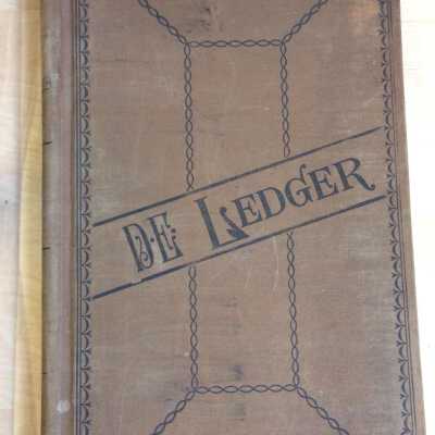 Fire Department advertising cost Ledger, 1894-1895