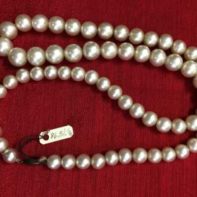 Necklace of graduated imitation pearls, 1920s/1930s