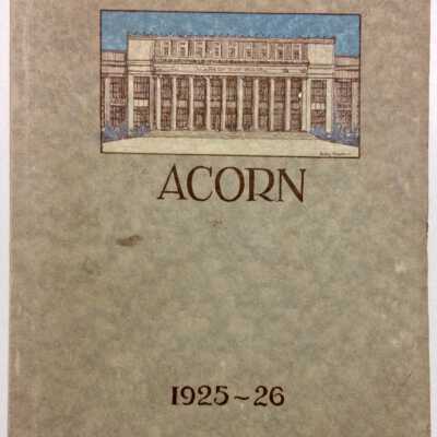 Alameda High School 'Acorn' Yearbook, 1925-1926