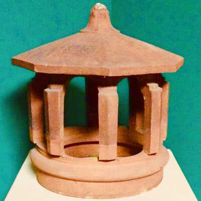 Terra cotta Chimney top by N. Clark & Sons, c. 1890