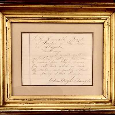 Letter from Gideon Aughinbaugh to Board of Trustees, between 1872-1890