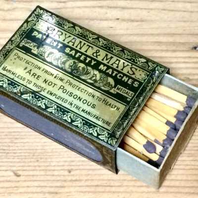 Bryant & May's Match box holder with non-poisonous matches, c. early 1900s