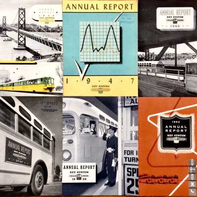 Key System Annual report booklets from City files, 1946-1952