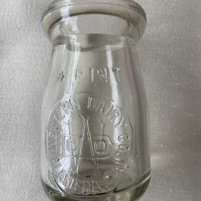 Western Dairy Co. 1/4 pint milk bottle
