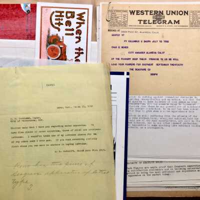 Miscellaneous documents in Fire Department folder, 1915-1948