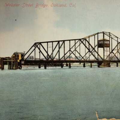 Postcard of Old Webster Street Bridge, early 1900s