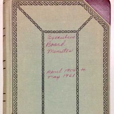 Longfellow - Woodstock PTA Meeting Minutes, 1954-1961.