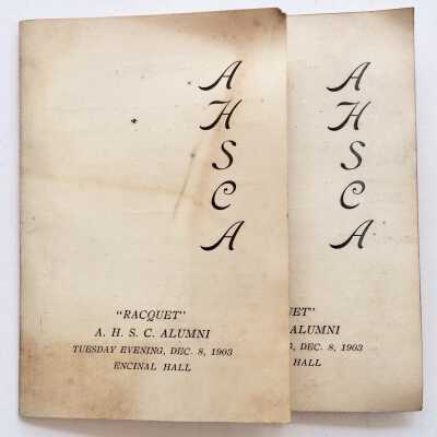 Alameda High School Class Alumni Dance Program, 1903