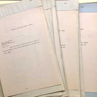 Police Department Reports, August 1923-July 1925