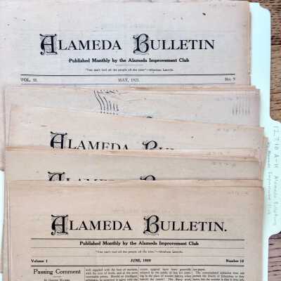 Alameda Improvement Club newsletters, 1920-1921
