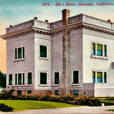 Photo Postcard, exterior Elk's Building, c. 1909.