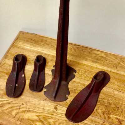 Five-piece shoe last of the Pryor family, c. 1930