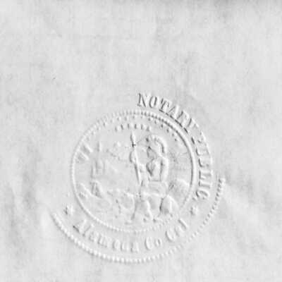 Paper included with accession card