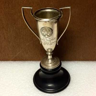 PPIE Corinthian Yacht Club Annual Regatta Trophy, won by Pronto II, 1915