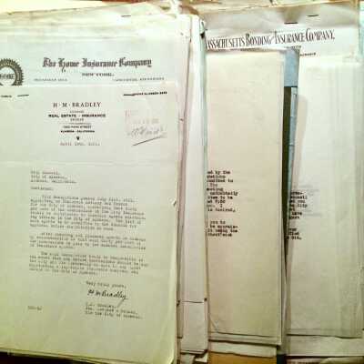 Documents related to City liability insurance, 1930-1931